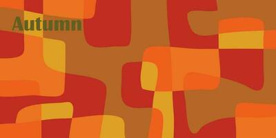 Abstract background design with autumn theme. vector