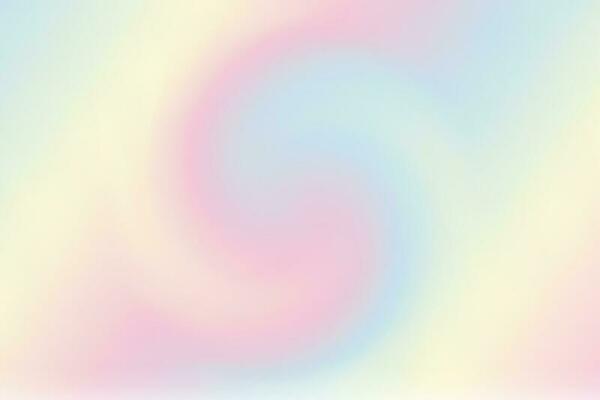 Pastel rainbow background with swirl. Fantasy neon unicorn pattern. Bright multicolored sky. Vector illustration.