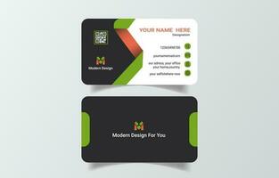 Elegant modern company business card vector