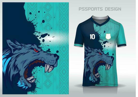 Sports jersey and t-shirt template sports jersey design vector mockup