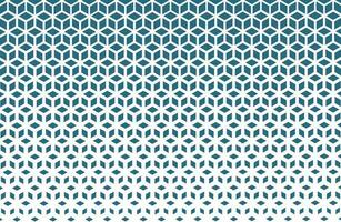 Halftone cube geometric pattern vector