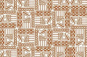 Tribal style ethnic seamless fabric pattern vector