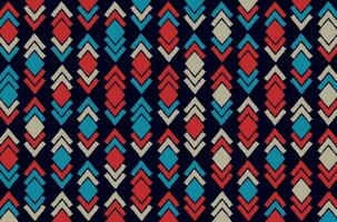 Tribal and ethnic fabric pattern vector