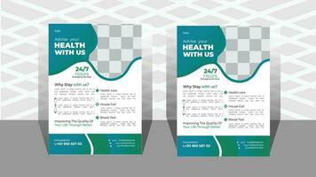 Modern business flyer design a4 size vector