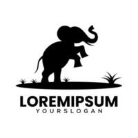 elephant icon logo design vector