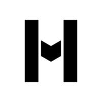 letra h creativo logo diseño vector