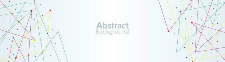 Abstract background with connecting the dots and lines for banner design or header vector