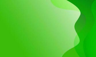 Modern green wave abstract background vector