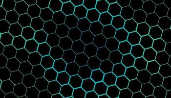 Abstract background of hexagon. Blue honeycomb with a gradient color. Isometric geometry. Colorful hexagons background. Random displacement. Good background. Simply geometric pattern and Copy space. vector