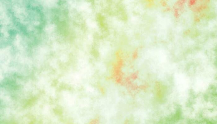 colorful watercolor background of abstract sunset sky with puffy clouds in bright green and blue color design. modern watercolor design wash aqua painted texture close up, grungy