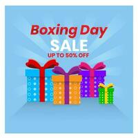 Boxing Day vector illustration