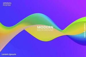 Modern design 3d flow shape. vector