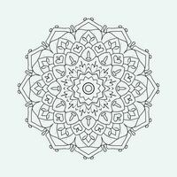 Coloring book page, Flower Mandala. Vintage decorative elements. Oriental pattern, vector illustration. Islam, Arabic, Indian,