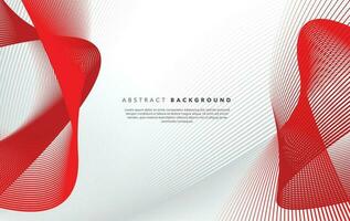 red white modern abstract background design vector