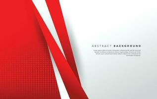 red white modern abstract background design vector