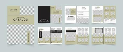 Modern Product catalog design template A4 size 12 Pages vector