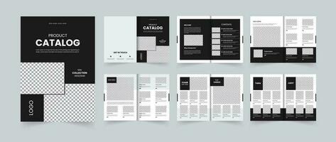 Modern A4 product catalog template design 12 Pages vector