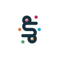 Letter S logo vector with creative modern concept design