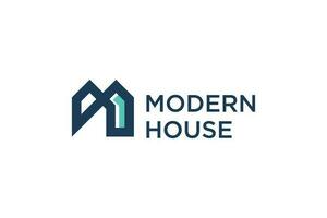 Modern house logo vector with creative modern concept design