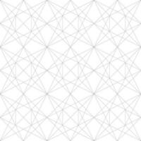 Abstract geometric pattern with crossing thin straight lines. Stylish texture in gray color. Seamless linear pattern. vector