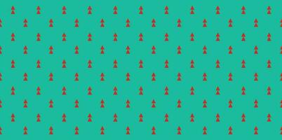 Seamless pattern with red triangle on green background.Texture for web, print, textile, wallpaper, gift wrapping paper and other. vector