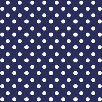 Blue background with white polka dots for web, print, textile, wallpaper, gift wrapping paper and other. vector