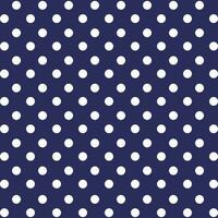 Blue background with white polka dots for web, print, textile, wallpaper, gift wrapping paper and other. vector