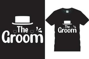 the groom to be t-shirt vector