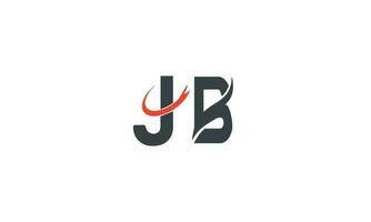 Alphabet letters monogram logo JB or BJ vector