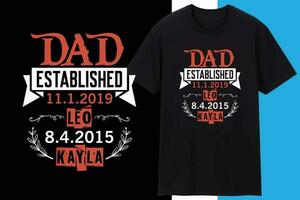 Dad Established 11.1.2019 leo 8.4.2015 kayla vector