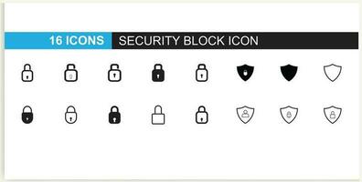 vector Black isolated icon of a locked and unlocked lock on white background.