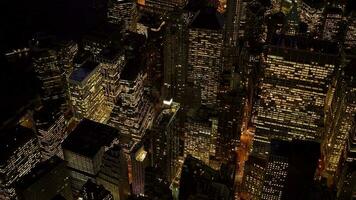 Establishing shot of urban city buildings in metropolis video
