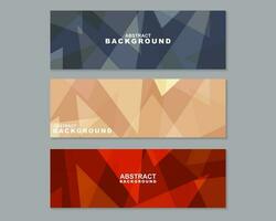 collection of abstract banner templates vector