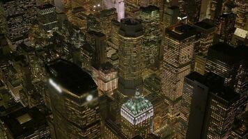 Establishing shot of urban city buildings in metropolis video