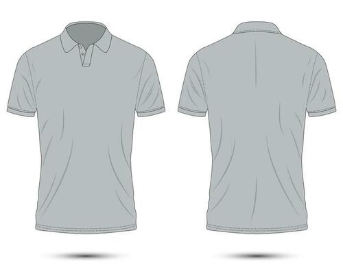 Grey Polo Shirt Vector Art, Icons, and Graphics for Free Download