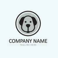 Dog logo and icon animal vector illustration design graphic