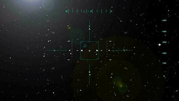 Satellit Geographisches Positionierungs System Bewegung Antenne Analyse Element. Benutzer Schnittstelle. Luft- und Raumfahrt im das vereinigt Zustände Luft Gewalt. Flugzeug Flugzeuge erkannt durch Satellit Kamera. ui und ai Schnittstelle, modern Militär- Technologie video