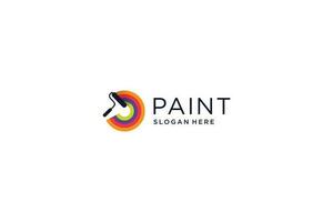 Paint logo vector design with modern idea