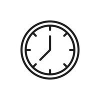 hora y reloj icono. hora, reloj y fecha lineal iconos hora administración y Temporizador negro contorno vector señales y simbolos