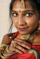 Beautiful young Indian lady posing expression photo