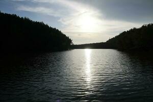 sunset at the lagoon photo