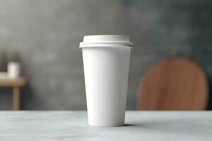 Coffee paper cup mockup Blank Coffee paper mug mock up cover photo