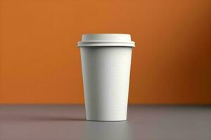 Coffee paper cup mockup Blank Coffee paper mug mock up cover photo