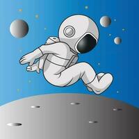 illustration vector graphic of an astronaut