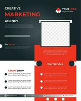 Modern Creative Marketing Agency Design vector