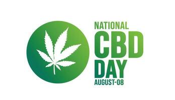 national cbd day background template. Holiday concept. background, banner, placard, card, and poster design template with text inscription and standard color. vector illustration.