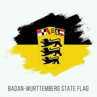 Germany State Baden-Wurttemberg Vector Flag Design Template