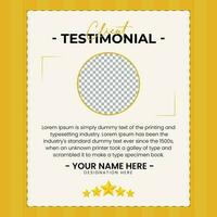 Creative Testimonial, Quote, Infographic Template vector