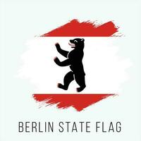 Germany State Berlin Vector Flag Design Template