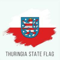 Germany State Thuringia Vector Flag Design Template